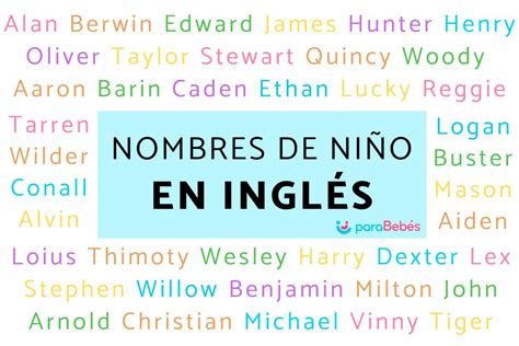 nombres chicos ingleses|101 nombres ingleses y americanos para niños